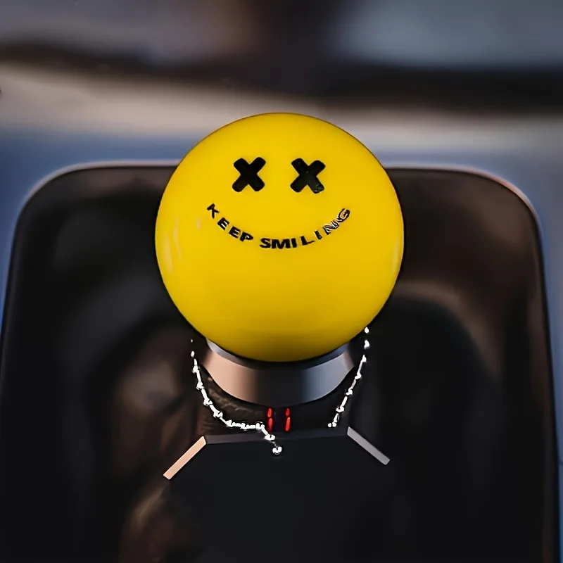 Interior Design Product - Keep Smiling Yellow & Black Gear