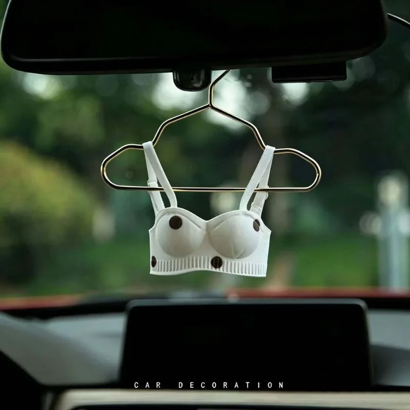 Interior Design Years - Mini Lingerie Car Ornament, Cute Bra