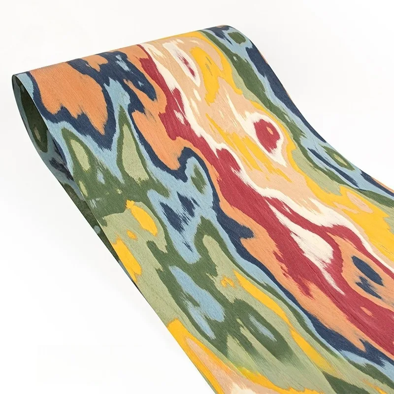 Interior Design Tech - 58x250cm Colorful Tech Graffiti Wood Veneer