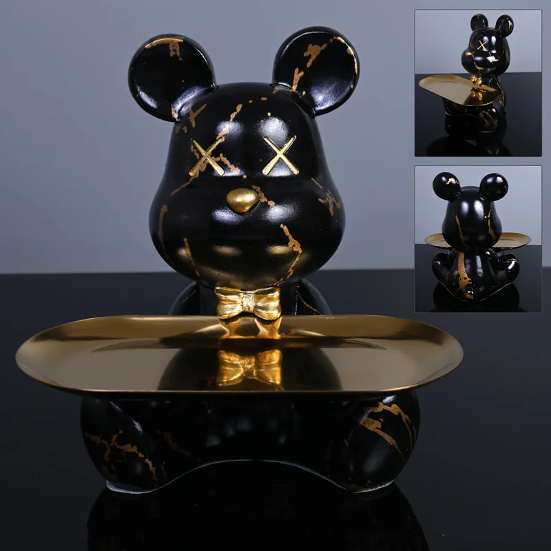 Interior Design Home Decor - Colorful Bear Statues and Sculptures Butler