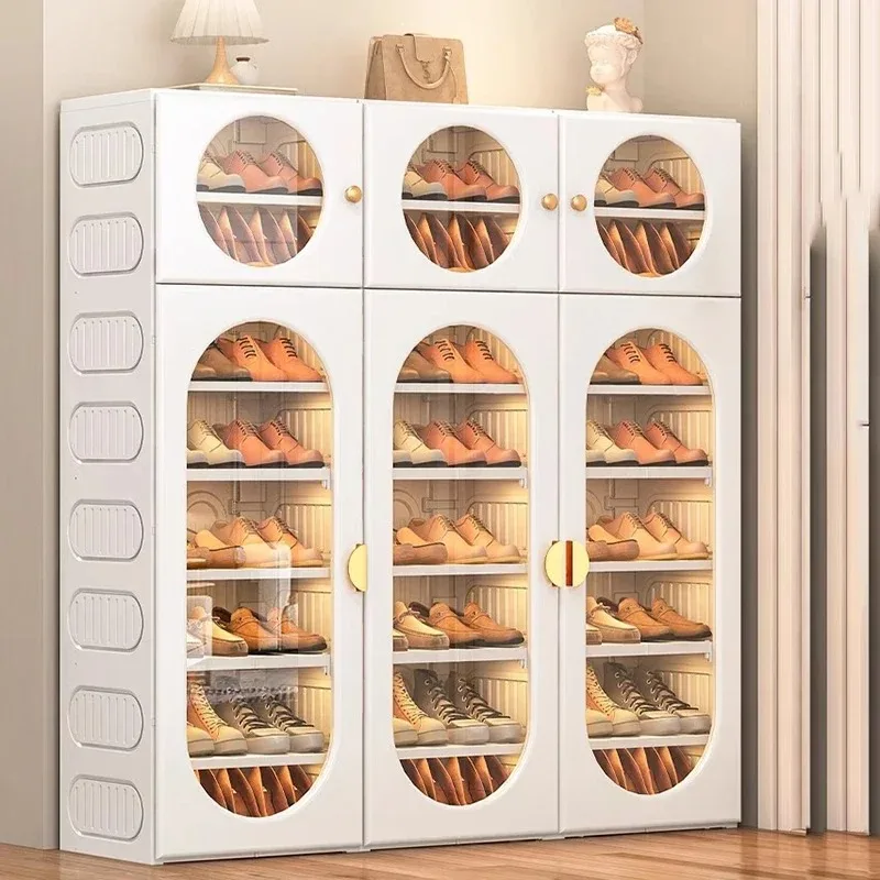 Interior Design White And Wood - Interior Fashion Shoe Cabinets Aesthetic Organizer