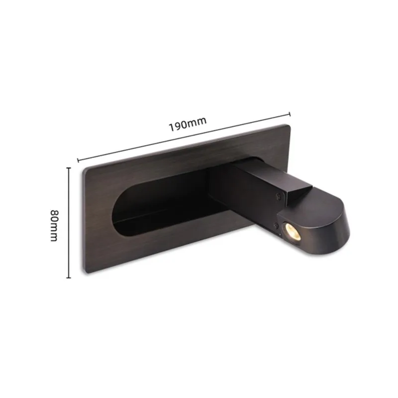 Engineering And Interior Design - LLCS-Recessed LED Wall Light, Spotlight Reading