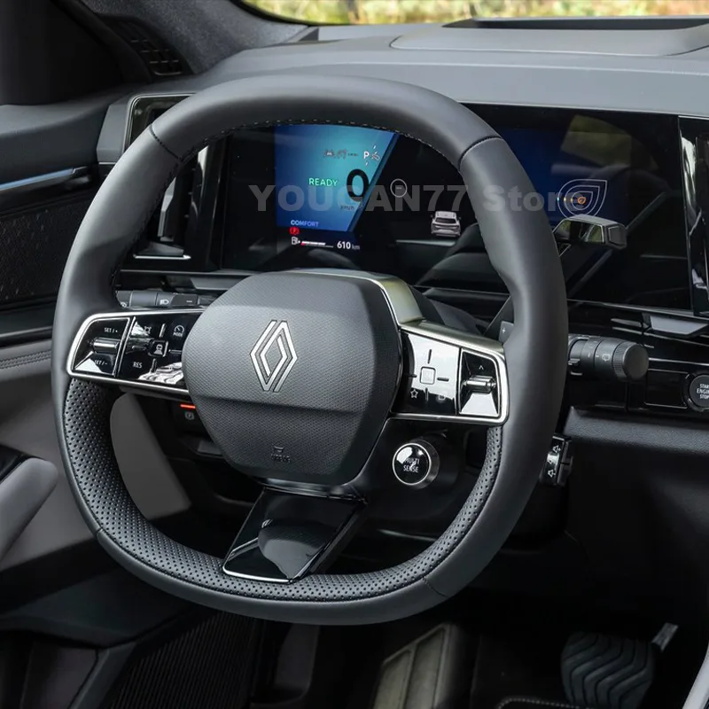 Interior Design Tech - Leather Car Steering Wheel Cover For