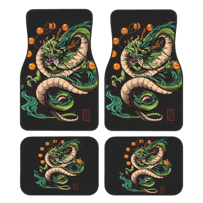 Interior Design Product - 4pcs Dragon King Design Car Mats,