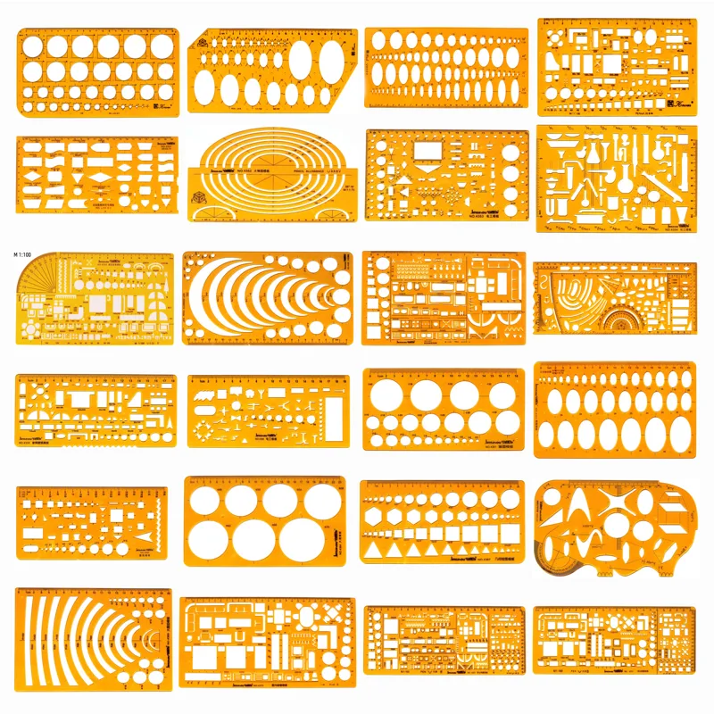 Engineering And Interior Design - 1pcs Professional Drawing Template Ruler for