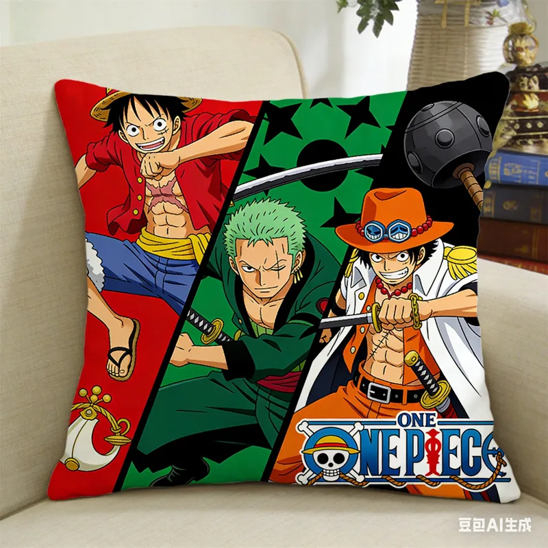 Interior Design Home Decor - One Piece Anime Style Pillowcase Decorative