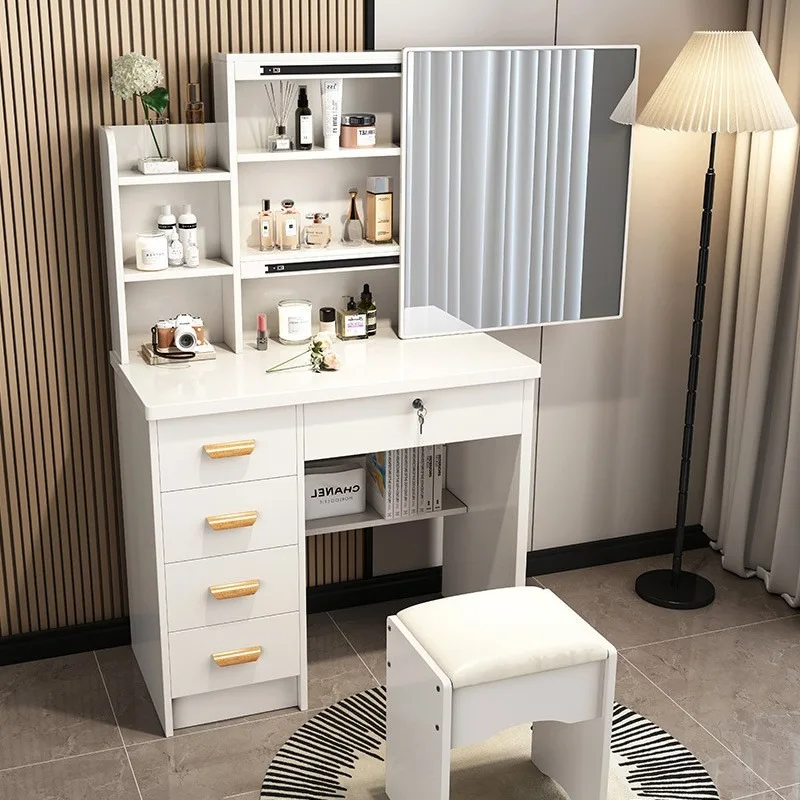 Interior Design White And Wood - Modern Aesthetic Vanity Table Design White