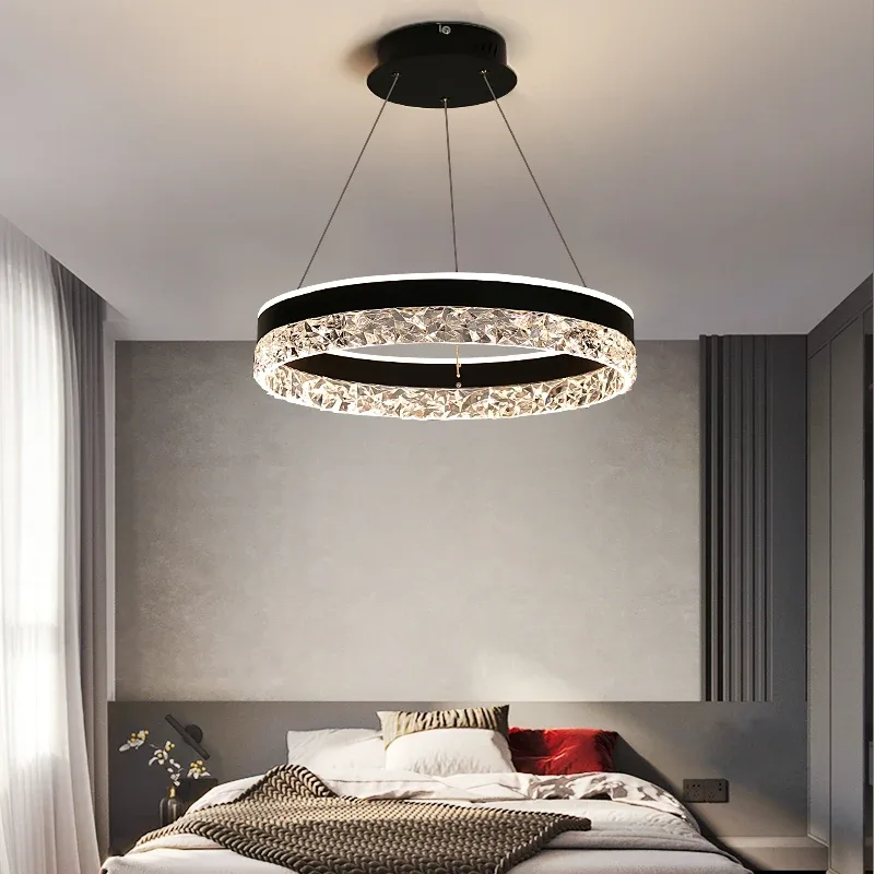 Interior Design Hall - Modern Luxury Crystal LED Pendant Light