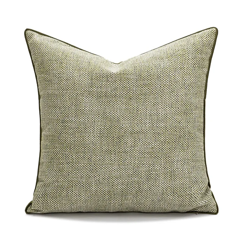 Textured Throw Natural - Contemporary Home Decorative Natural Green Tone