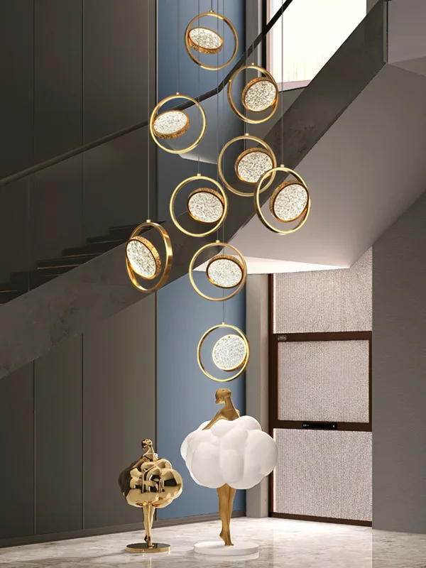 Modern LED Ring Chandelier Int - Interior Design Hall recension och pris