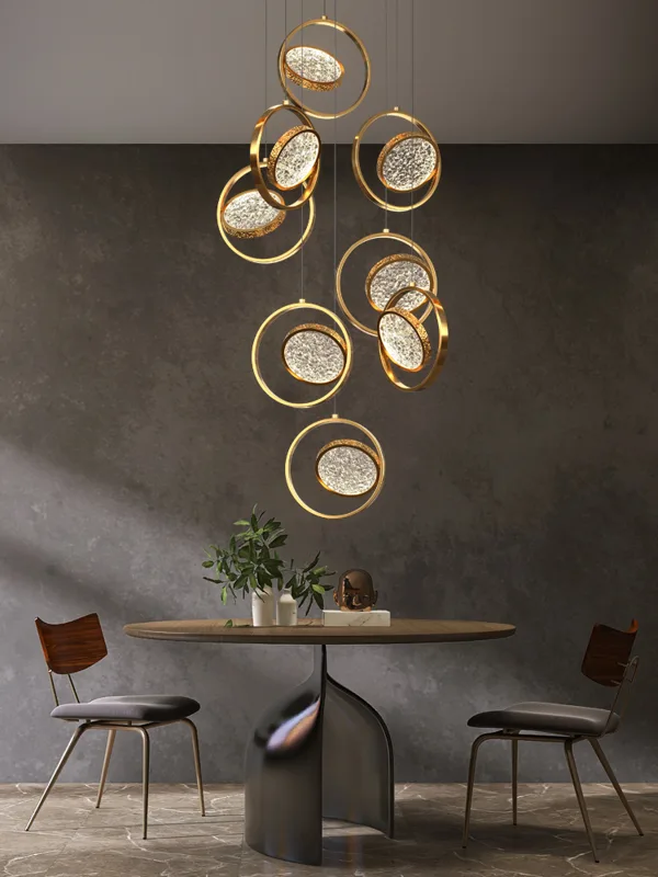 Modern LED Ring Chandelier Int - Interior Design Hall recension och pris