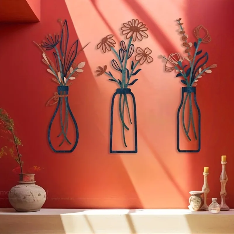 3 Large Floral Wall Art Sculpt - Interior Design Home Decor recension och pris