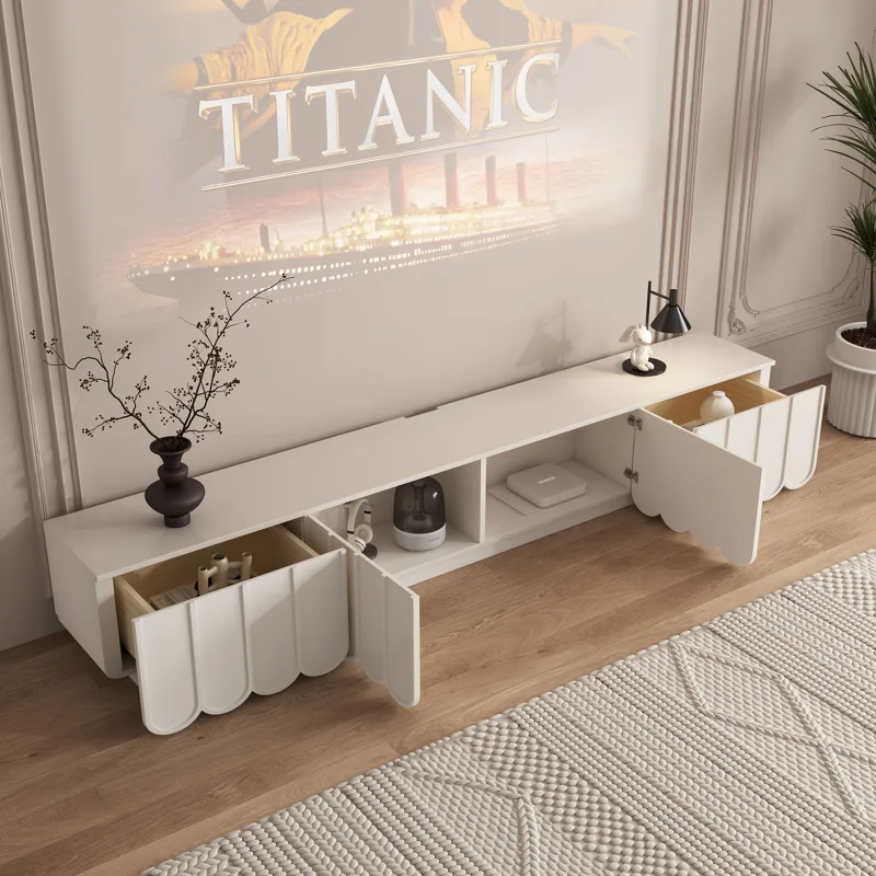 Design Modern Tv Cabinet Inter - Interior Design White And Wood recension och pris
