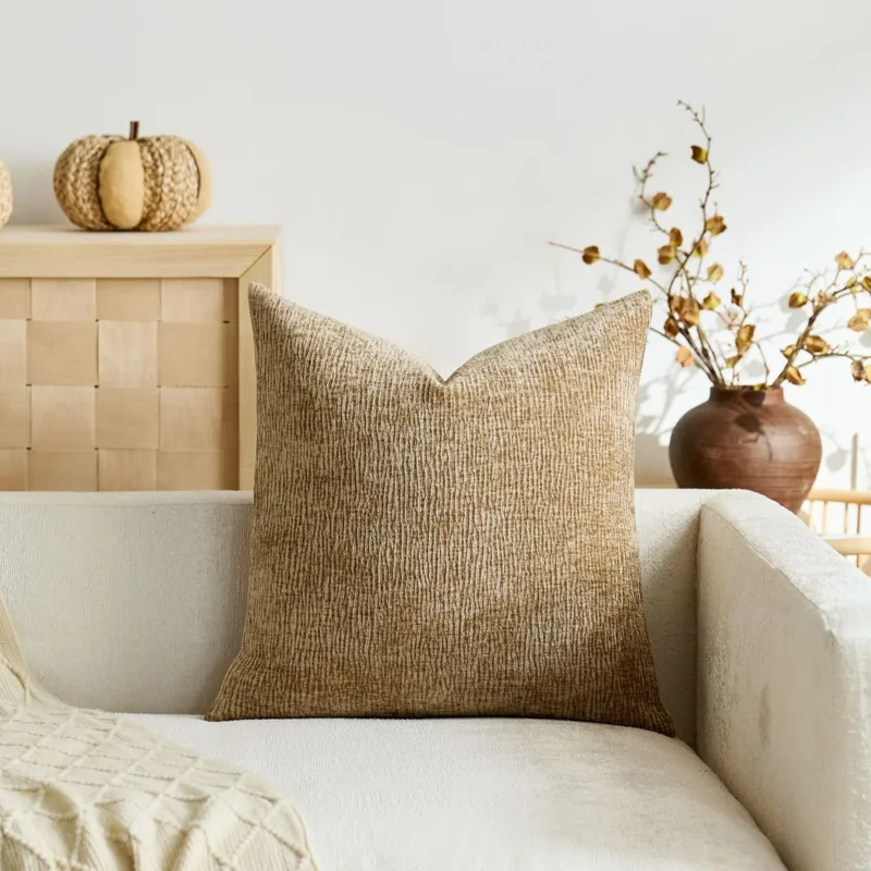 Textured Pleated Chenille Thro - Textured Throw Natural recension och pris