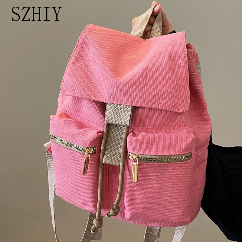 Canvas Backpack Women Travel B - Interior Design Women recension och pris