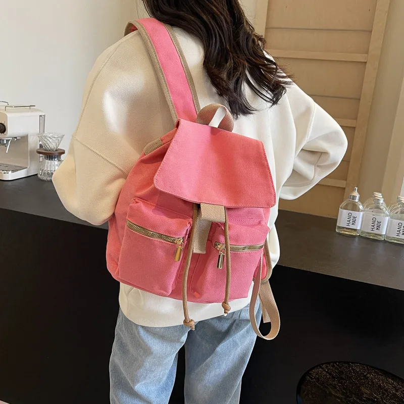 Canvas Backpack Women Travel B - Interior Design Women recension och pris