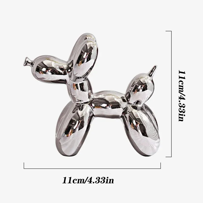 Nordic Ceramic Balloon Dog Abs - Interior Design Home Decor recension och pris