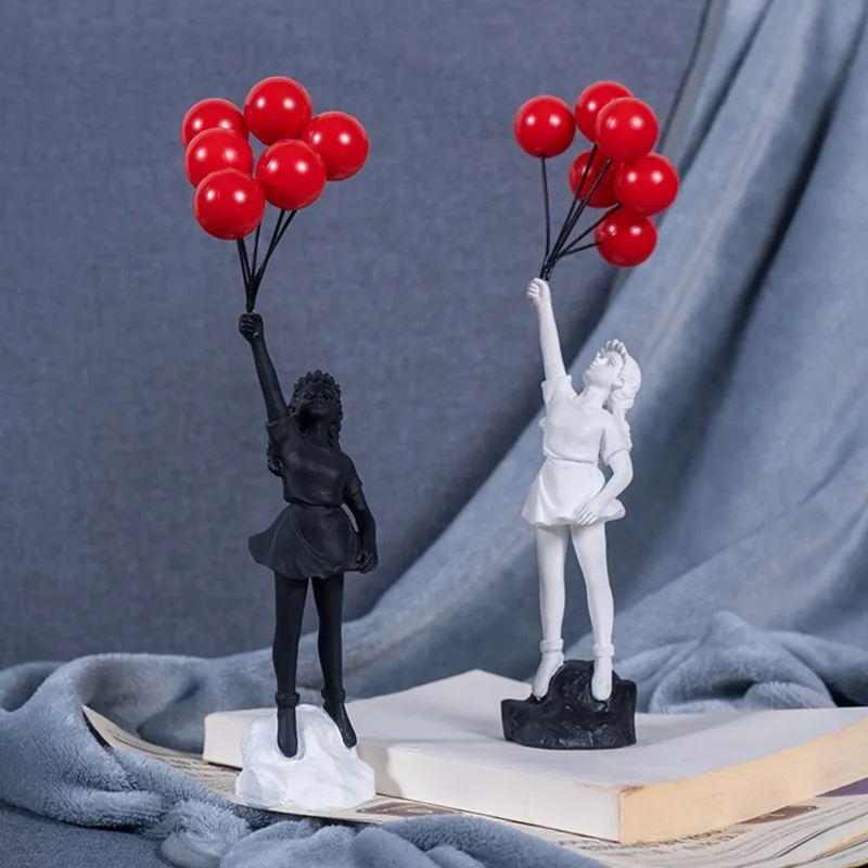 Resin Banksy Figurines for Int - Interior Design Home Decor recension och pris