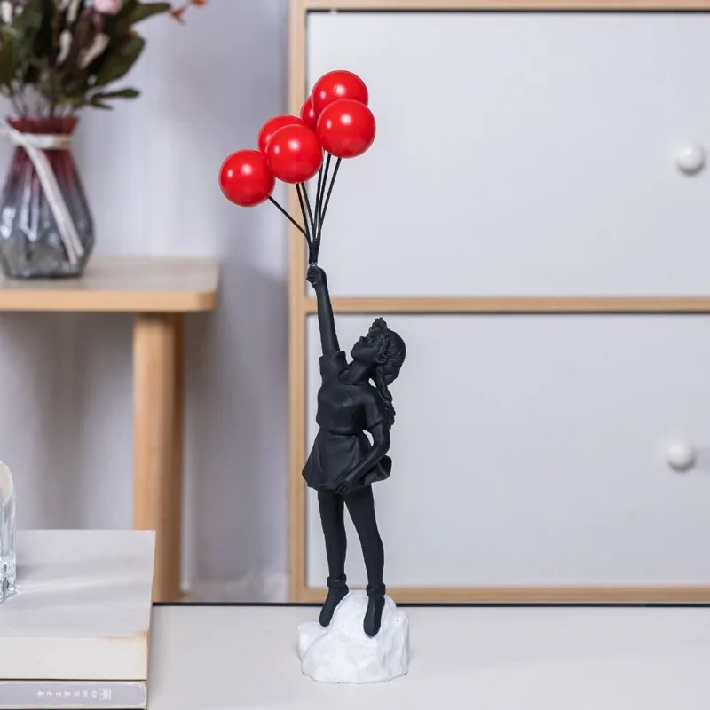 Resin Banksy Figurines for Int - Interior Design Home Decor recension och pris