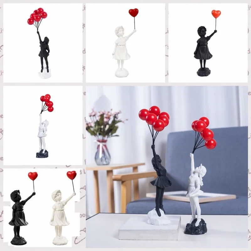 Resin Banksy Figurines for Int - Interior Design Home Decor recension och pris