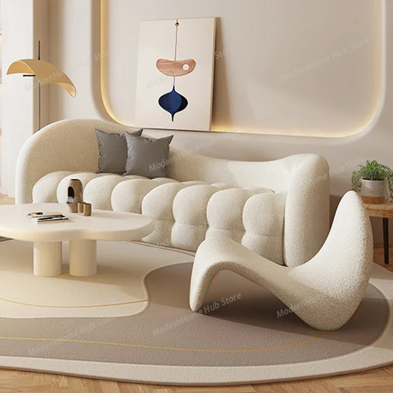 White Cream Living Room Sofas  - Interior Design White And Wood recension och pris