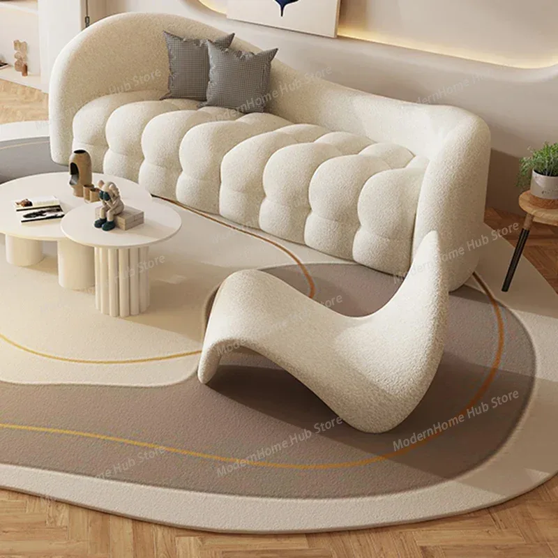White Cream Living Room Sofas  - Interior Design White And Wood recension och pris