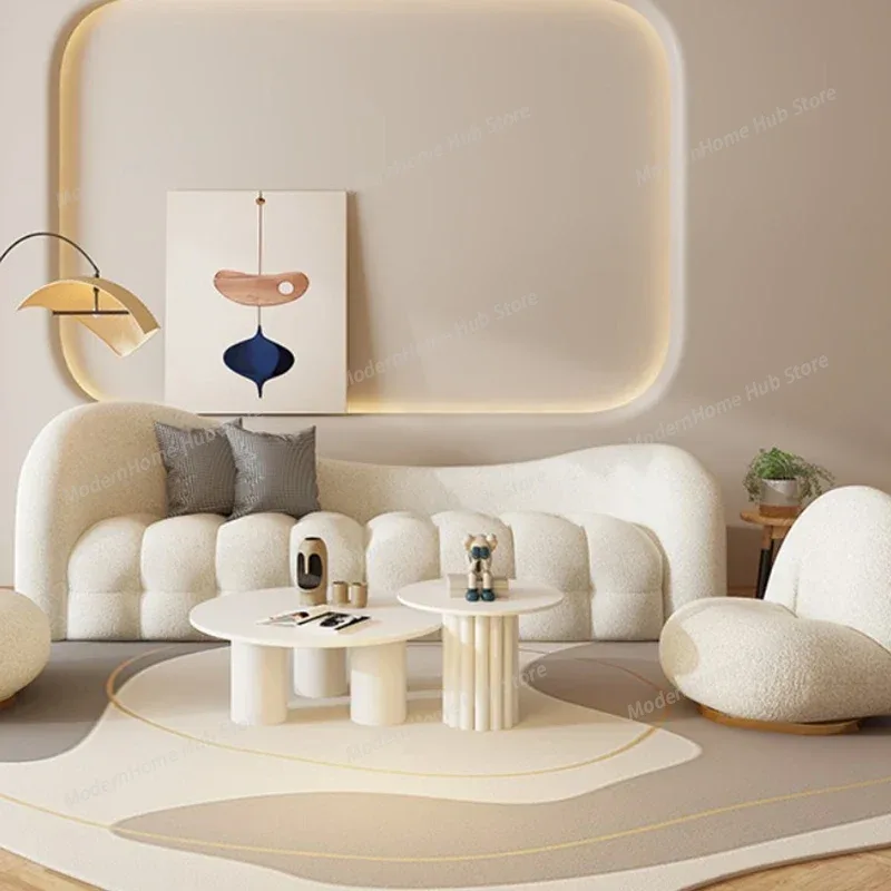 White Cream Living Room Sofas  - Interior Design White And Wood recension och pris