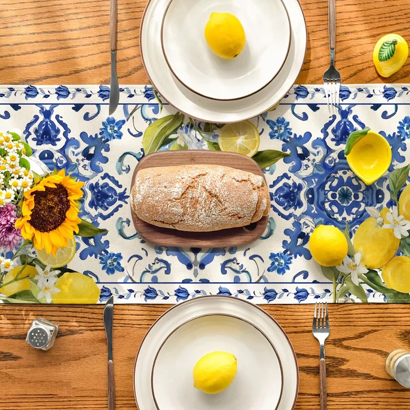 1pc Table Runner Printed With  - Interior Design Years recension och pris