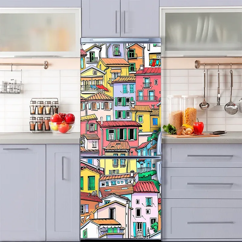 Retro Graffiti Fridge Door Mur - Interior Design Home recension och pris