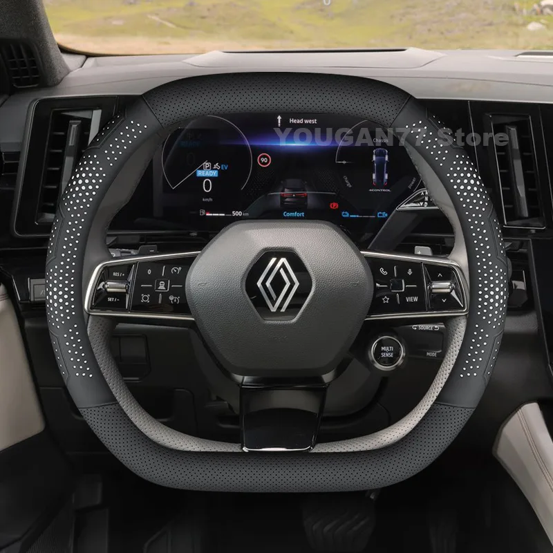 Leather Car Steering Wheel Cov - Interior Design Tech recension och pris