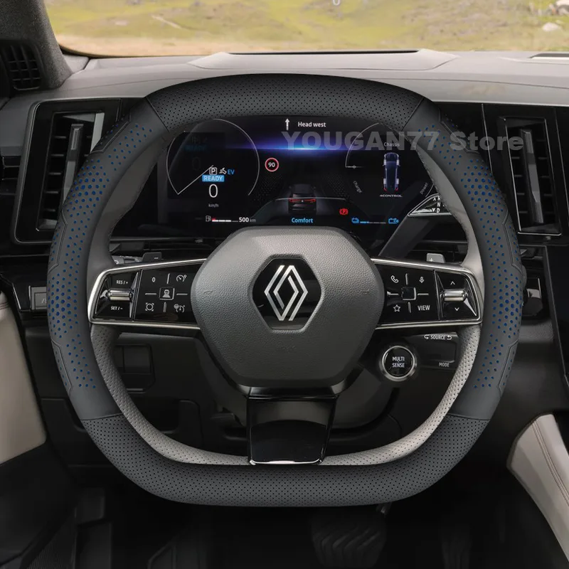Leather Car Steering Wheel Cov - Interior Design Tech recension och pris