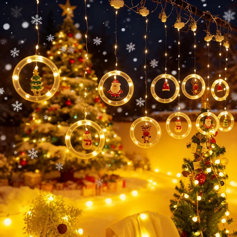 LED Santa Claus Curtain Light  - Interior Design Home Decor recension och pris
