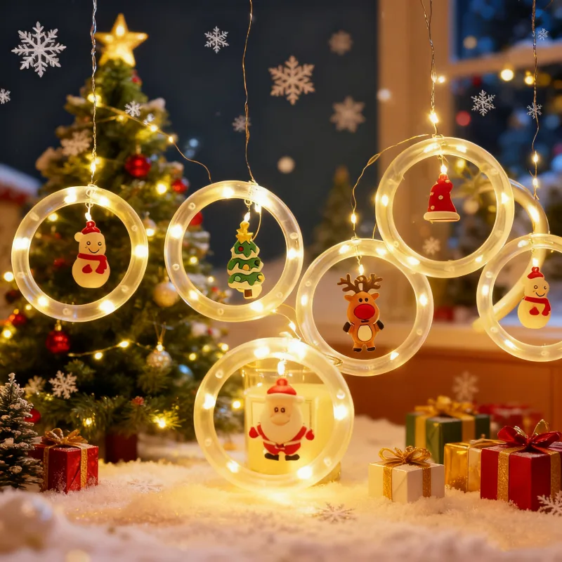 LED Santa Claus Curtain Light  - Interior Design Home Decor recension och pris