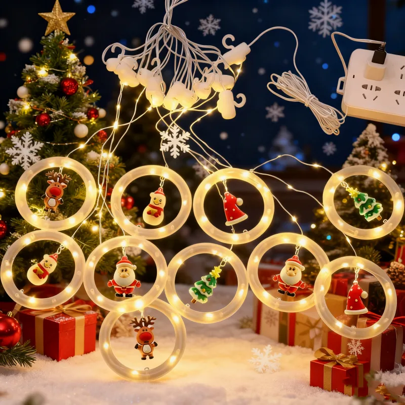 LED Santa Claus Curtain Light  - Interior Design Home Decor recension och pris