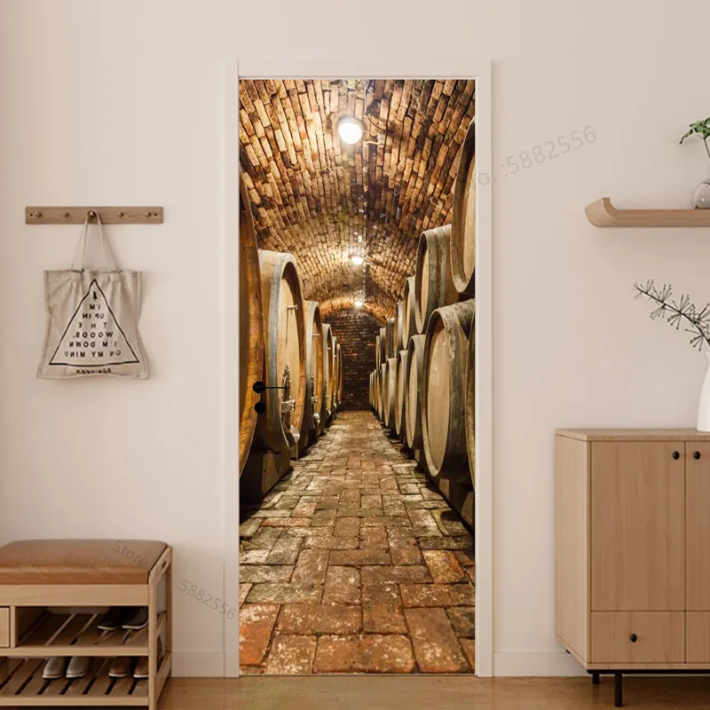 Imitation Wood Door Sticker Re - Interior Design Home recension och pris