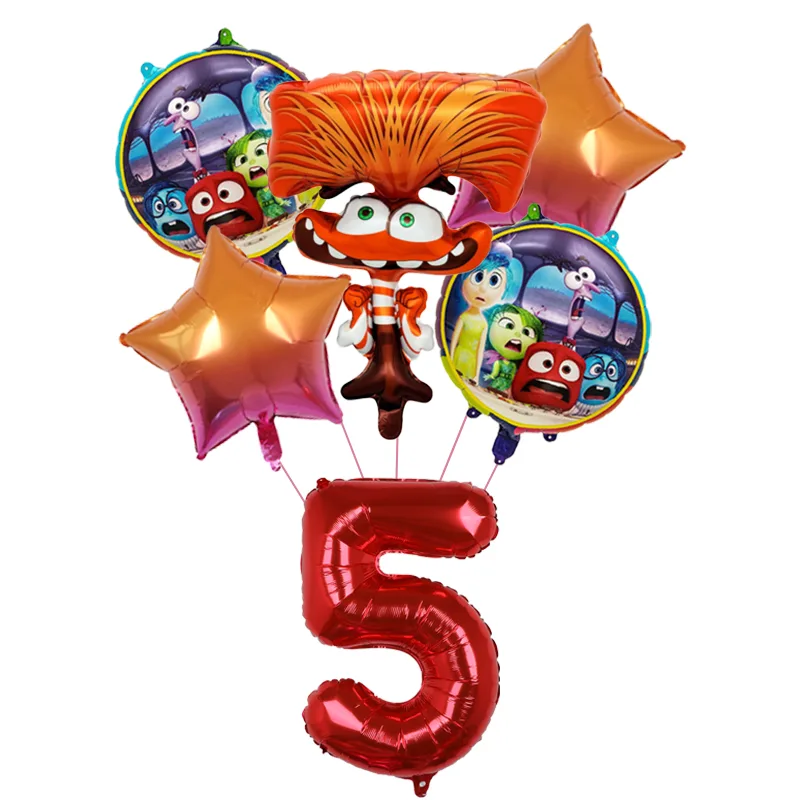 6pcs New Inside Out2 Balloons  - Interior Design Home Decor recension och pris