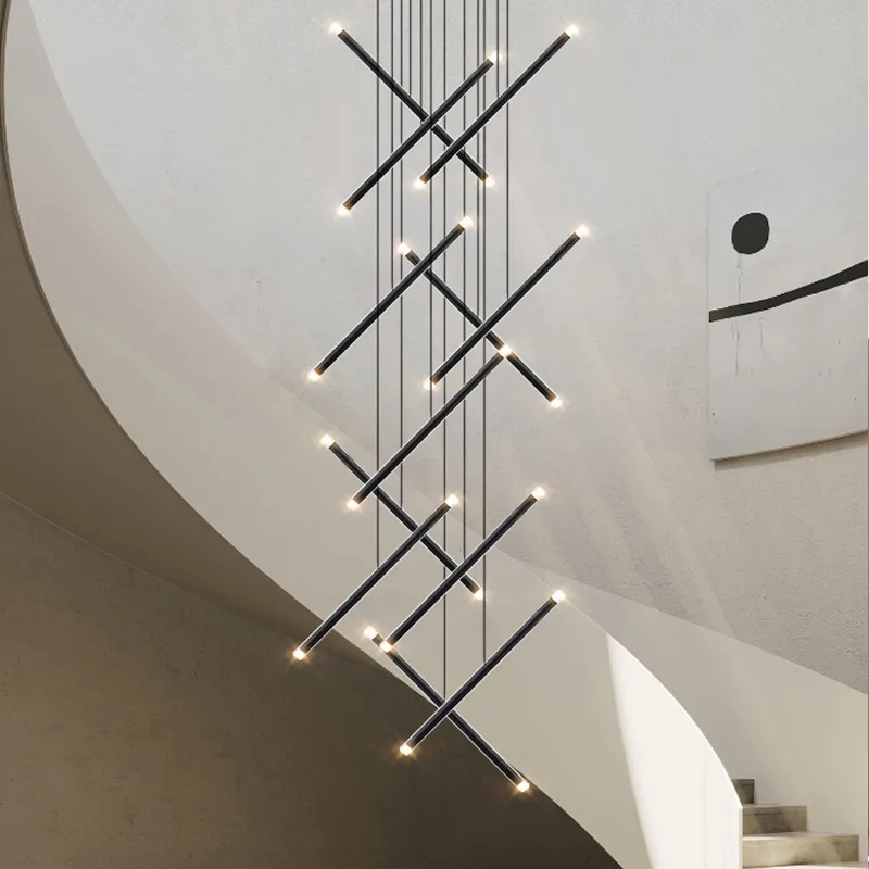 Modern Chandelier LED Stair Ch - Interior Design Hall recension och pris