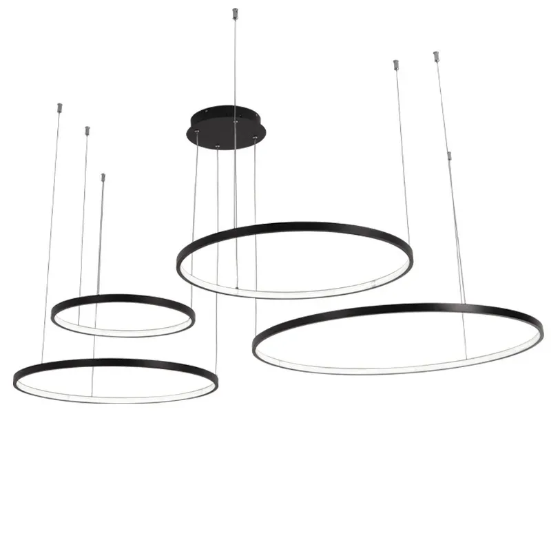 Modern Circle Rings LED Chande - Engineering And Interior Design recension och pris