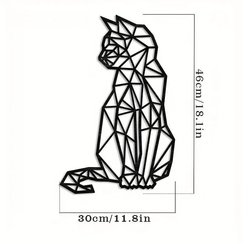 CIFBUY Iron Wall Art Metal Cat - Interior Design Home recension och pris
