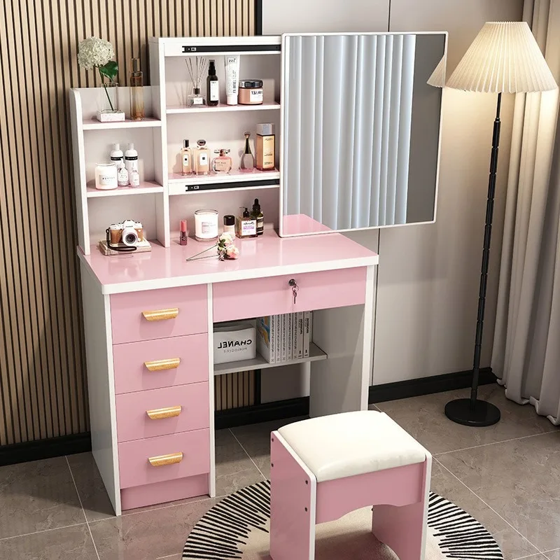 Modern Aesthetic Vanity Table  - Interior Design White And Wood recension och pris