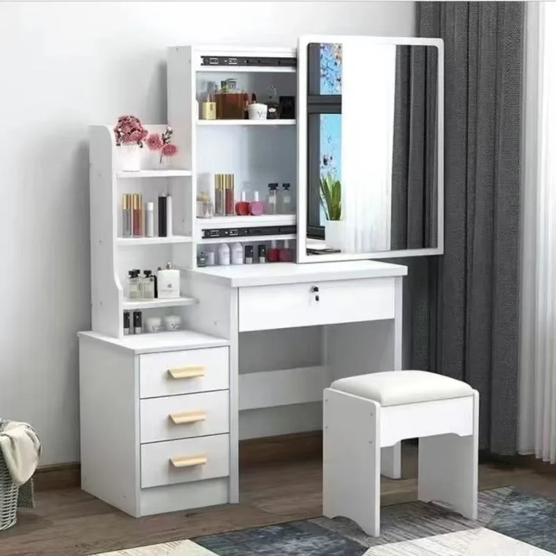 Modern Aesthetic Vanity Table  - Interior Design White And Wood recension och pris