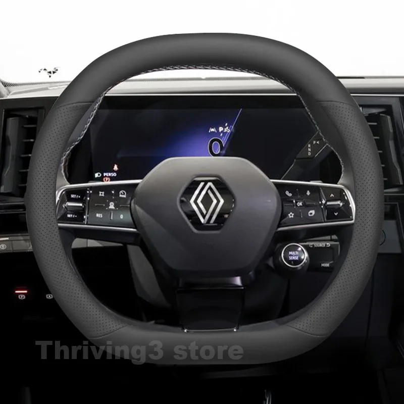 Leather Car Steering Wheel Cov - Interior Design Tech recension och pris