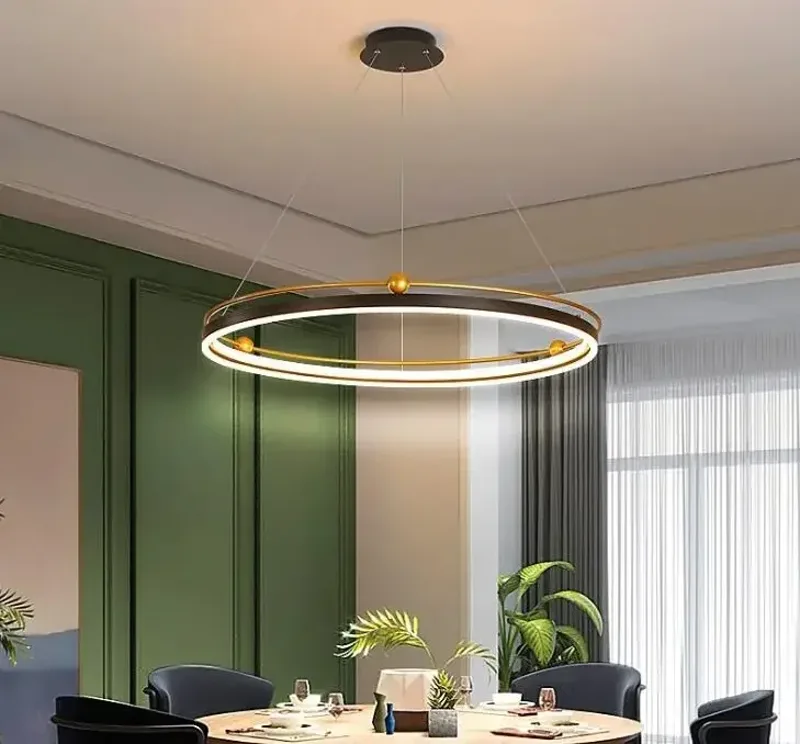 Modern led chandelier circle l - Engineering And Interior Design recension och pris