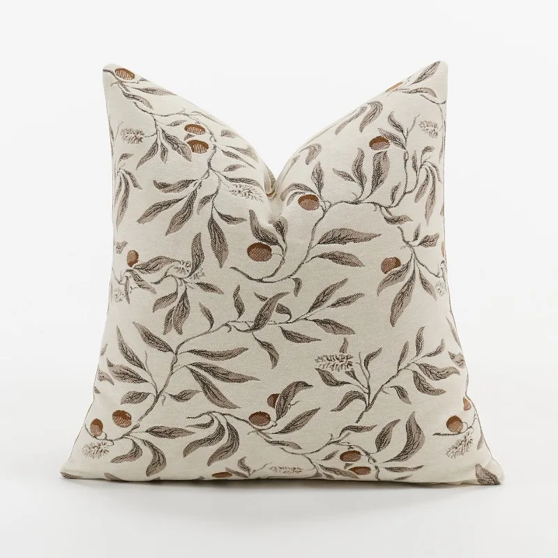 Cream Beige Chenille Botanical - Textured Throw Natural recension och pris