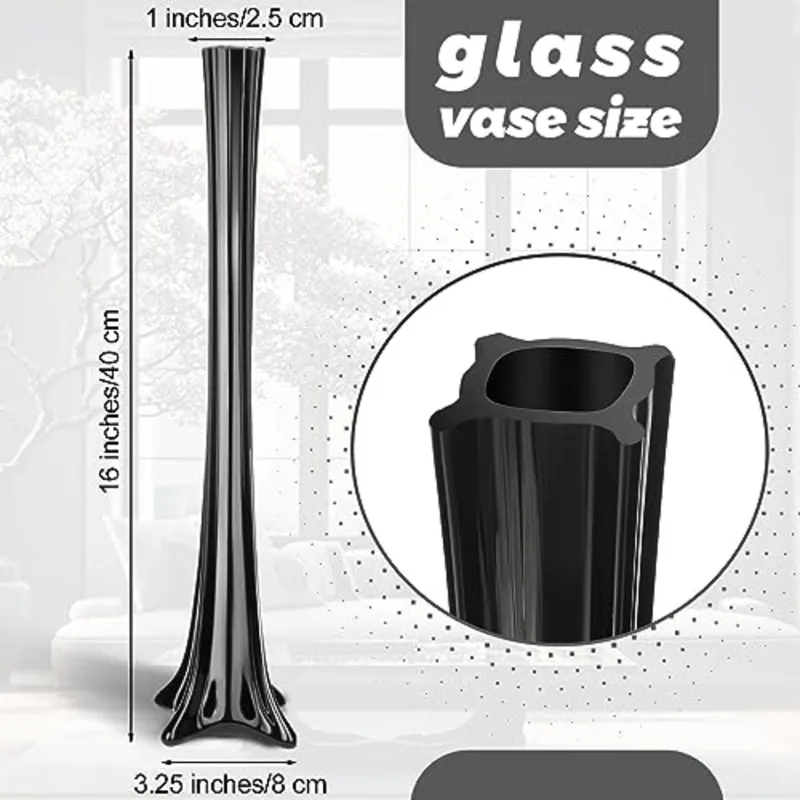 Wedding centerpieces glass bla - Fluted Vase Tall recension och pris